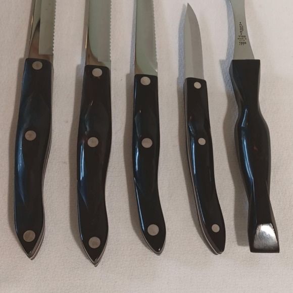 CUTCO 5 PC Knife Fork Set w/ Space Saver Storage Tray Wall Mount - Picture 7 of 12